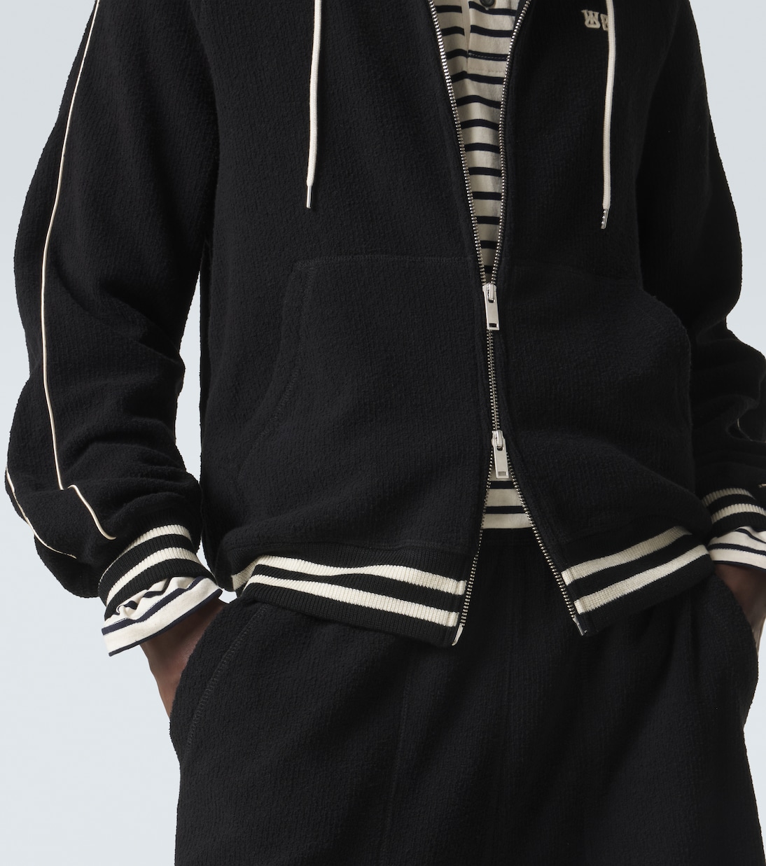 Prince cotton-blend terry hoodie | Wales Bonner