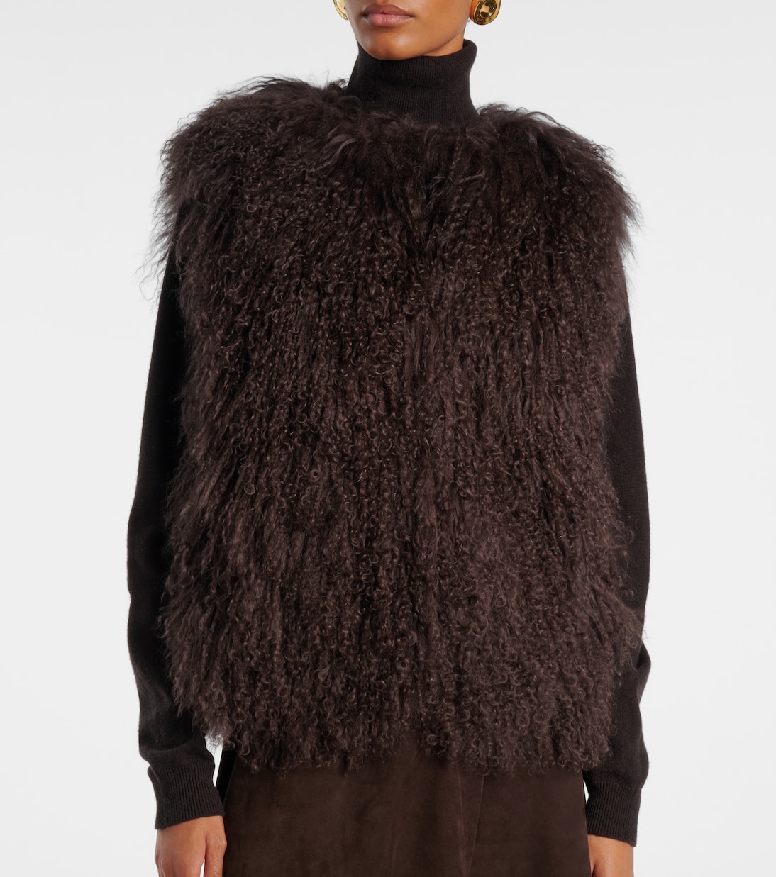 Shearling vest | Yves Salomon