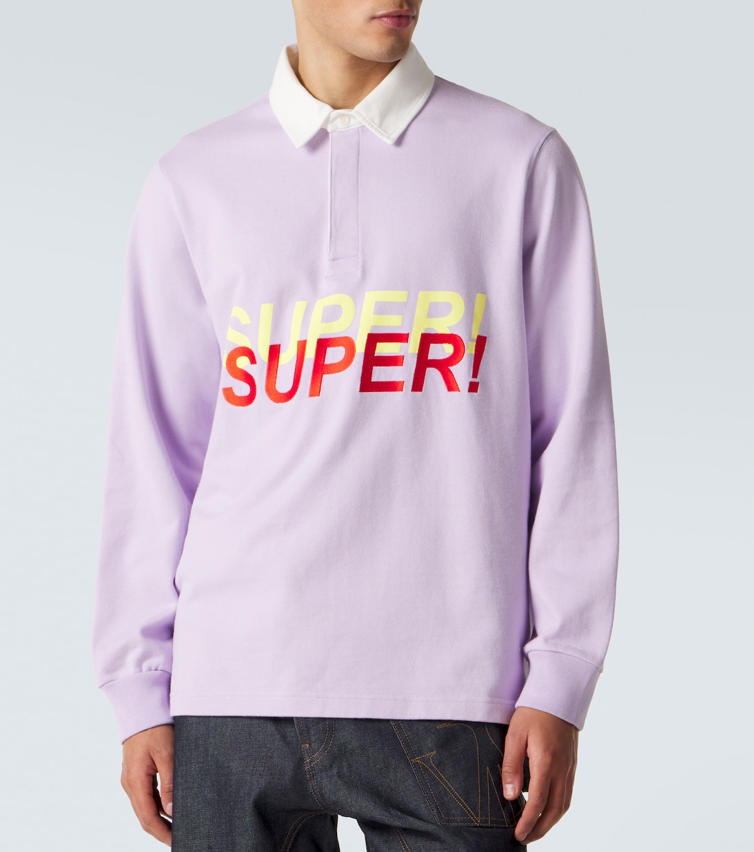 Embroidered cotton jersey polo shirt | JW Anderson