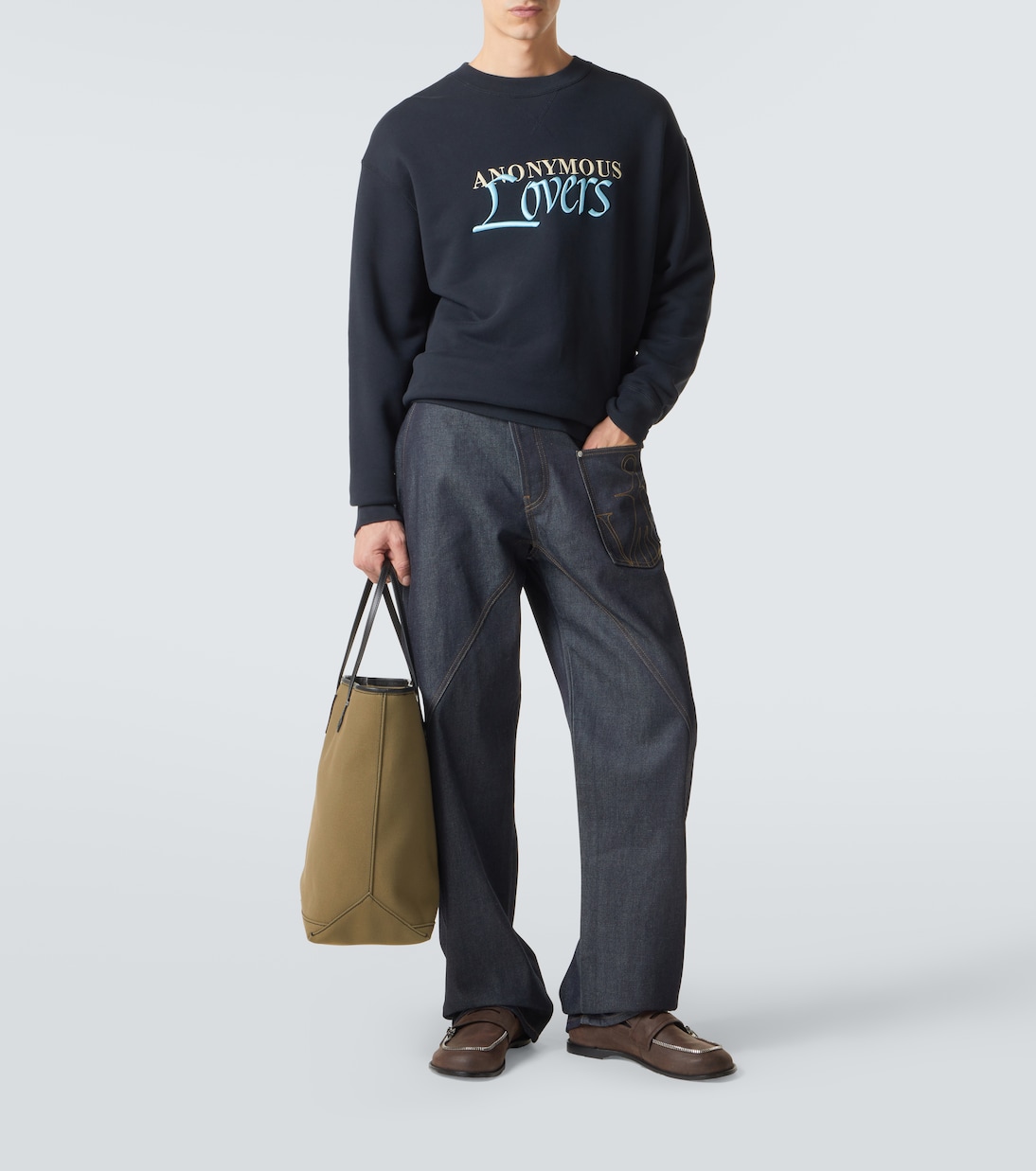 Anchor Tall canvas tote bag | JW Anderson