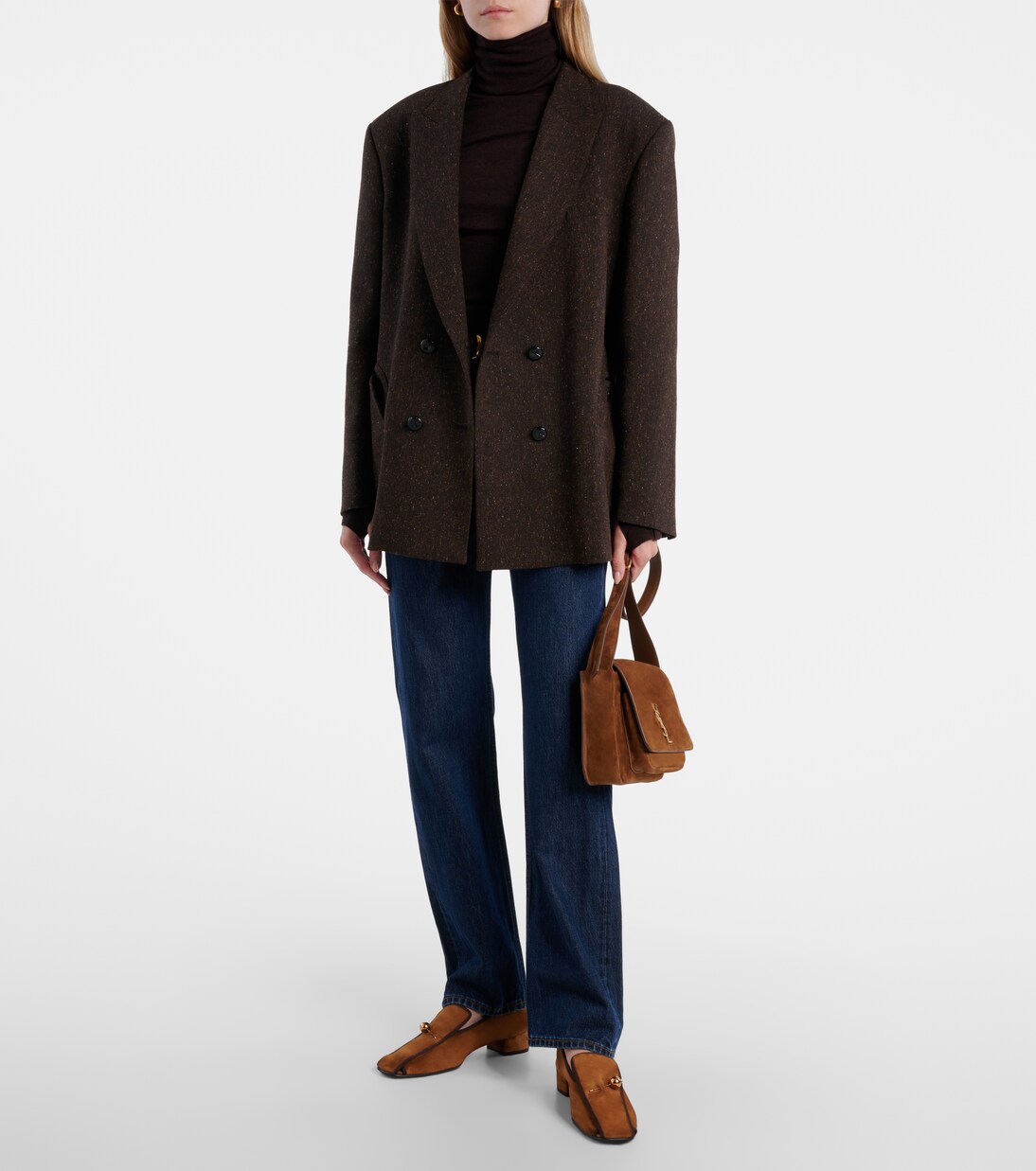 Showtime 30 suede loafer pumps | Herbert Levine