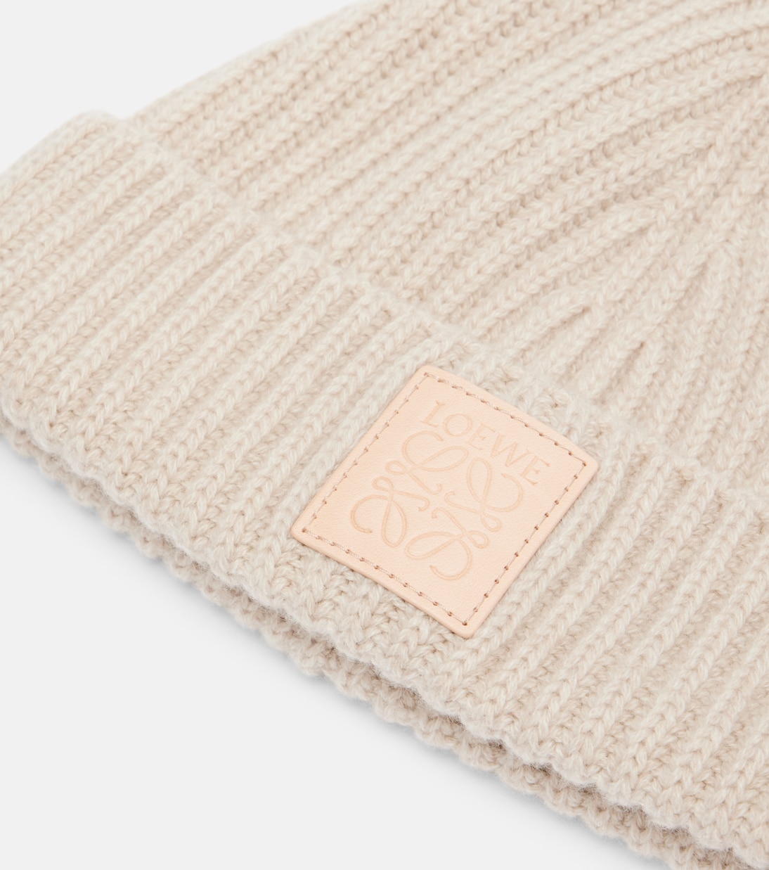 Anagram ribbed-knit cashmere beanie | Loewe