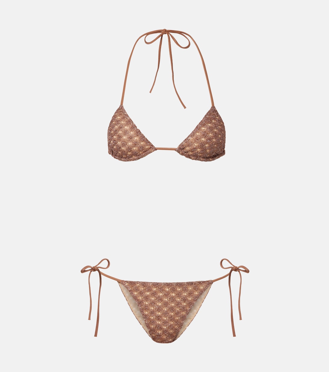 Open-knit lamé bikini | Missoni