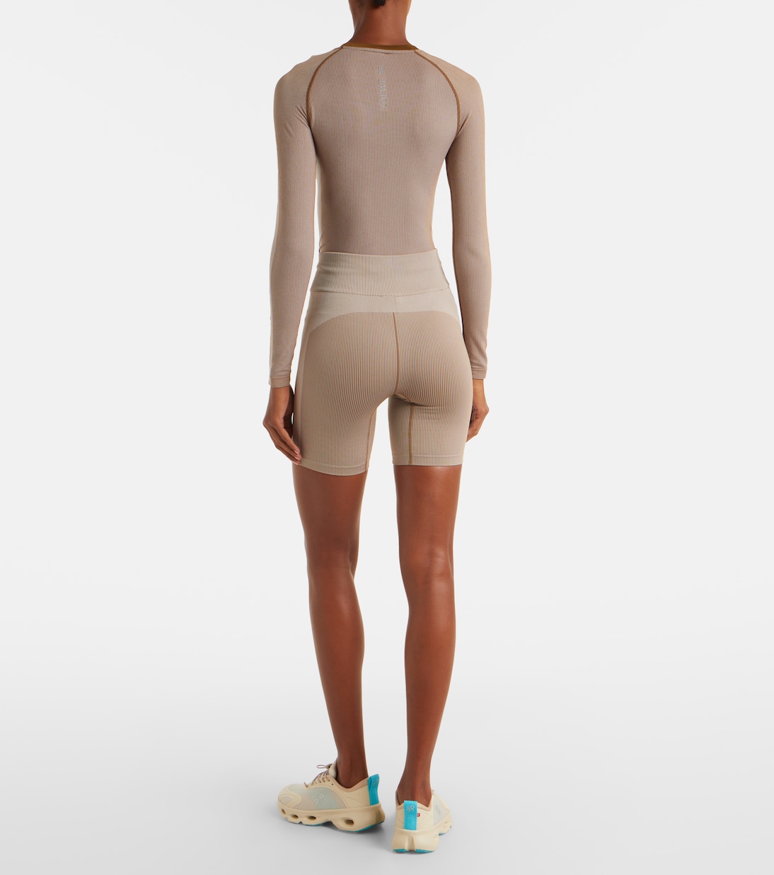 x On shorts ciclistas acanalados a rayas | Loewe
