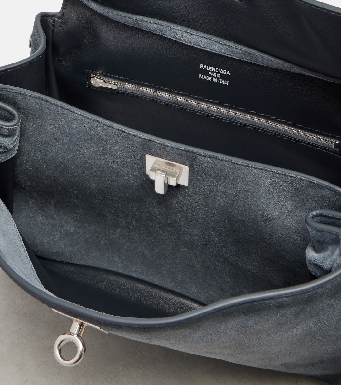 Rodeo 스몰 스웨이드 탑 핸들 백 | Balenciaga