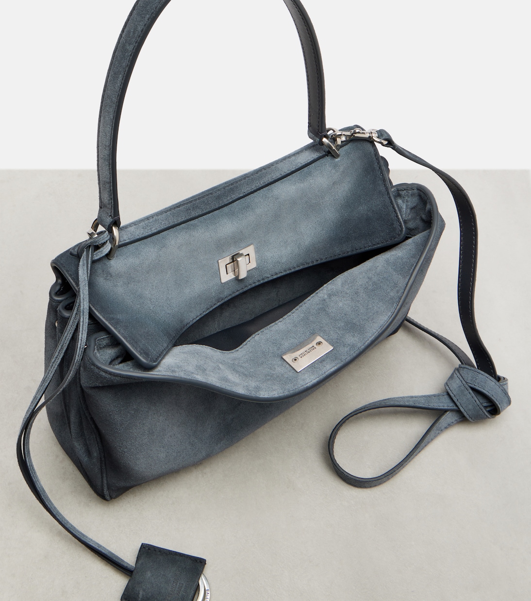 Rodeo 스몰 스웨이드 탑 핸들 백 | Balenciaga