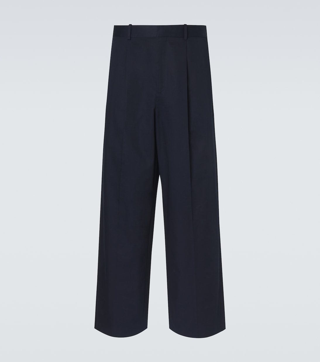 Pleated cotton gabardine wide-leg pants | Loewe