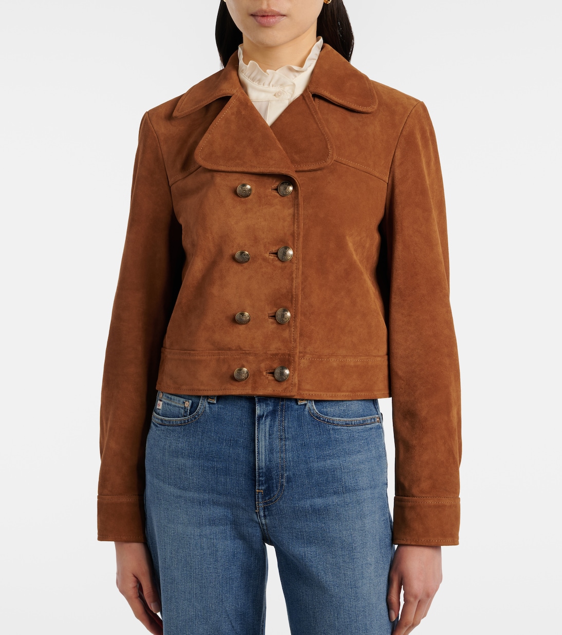 Cassidy cropped suede jacket | Nili Lotan
