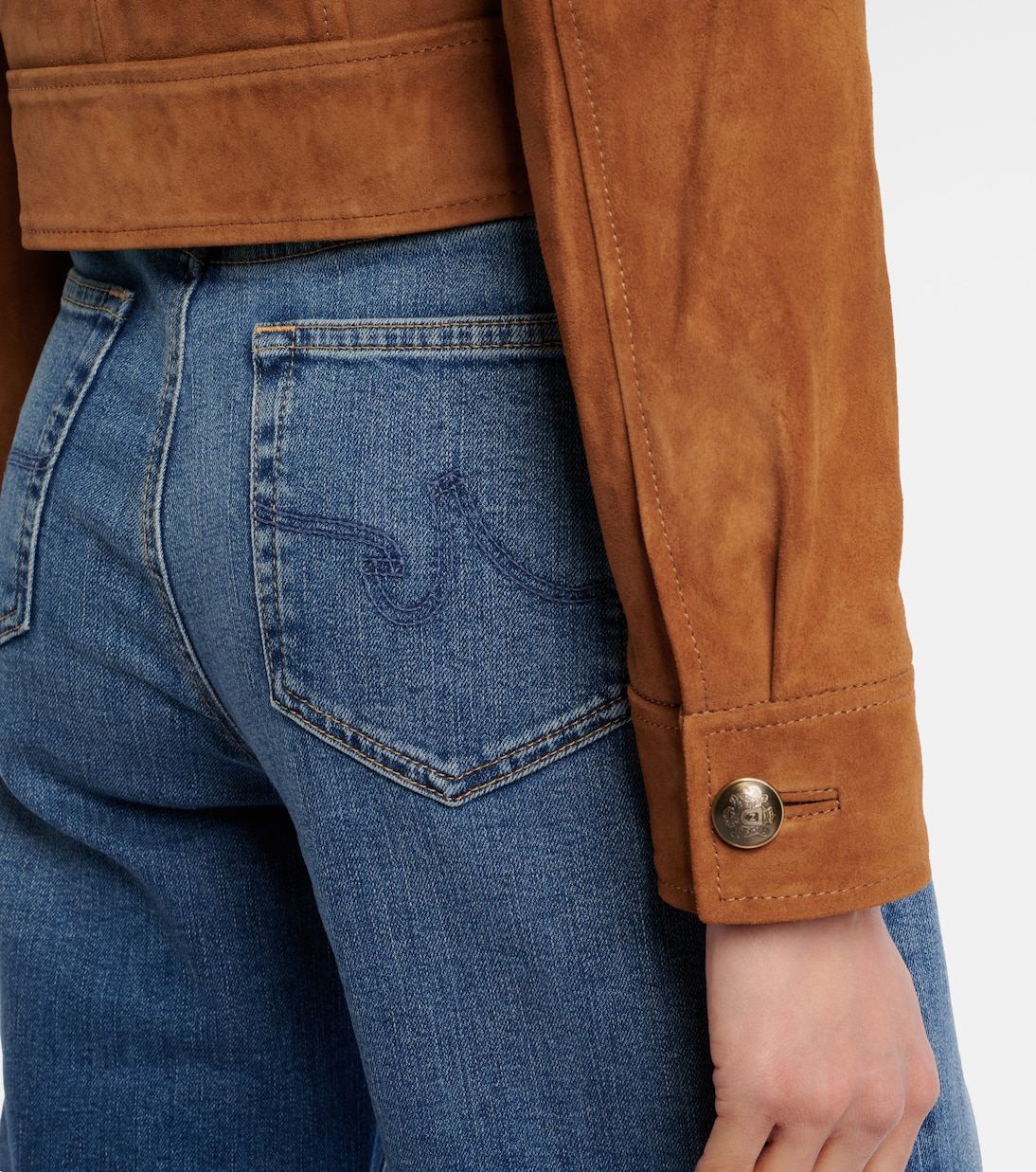 Cassidy cropped suede jacket | Nili Lotan