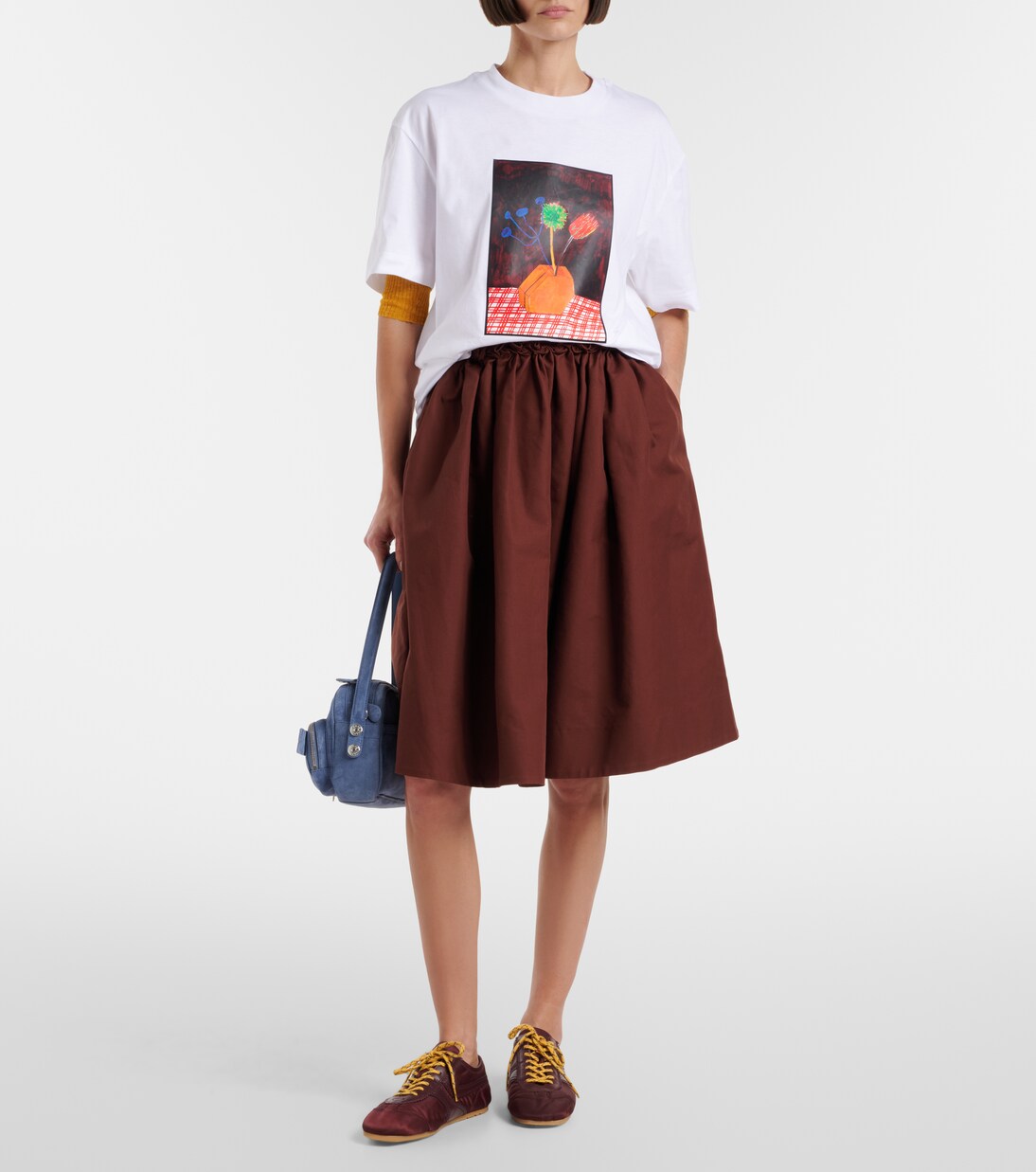 T-shirt in jersey di cotone con stampa | Plan C