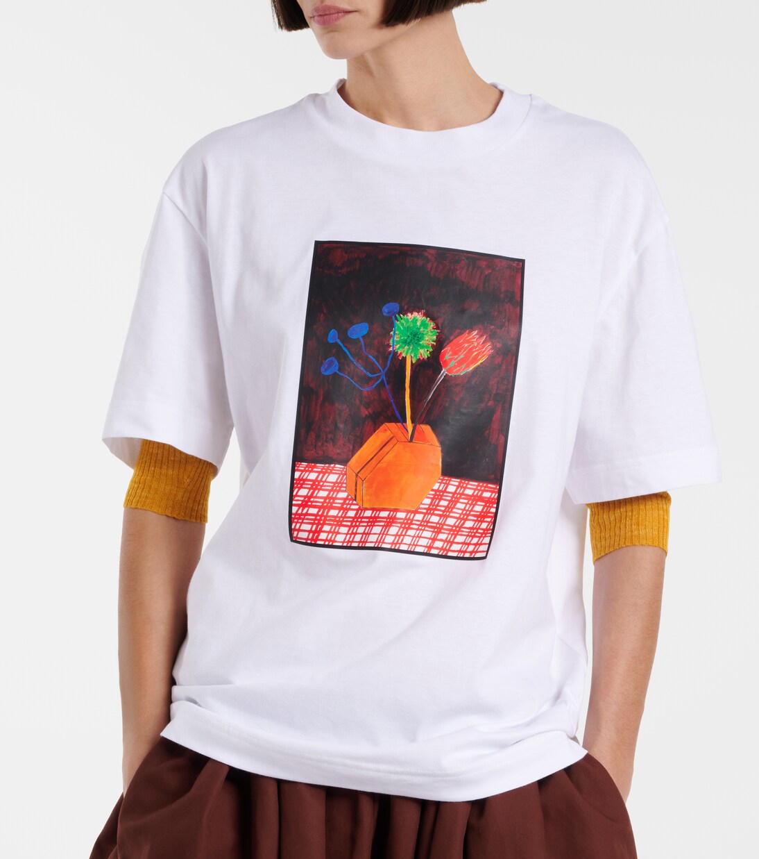 T-shirt in jersey di cotone con stampa | Plan C