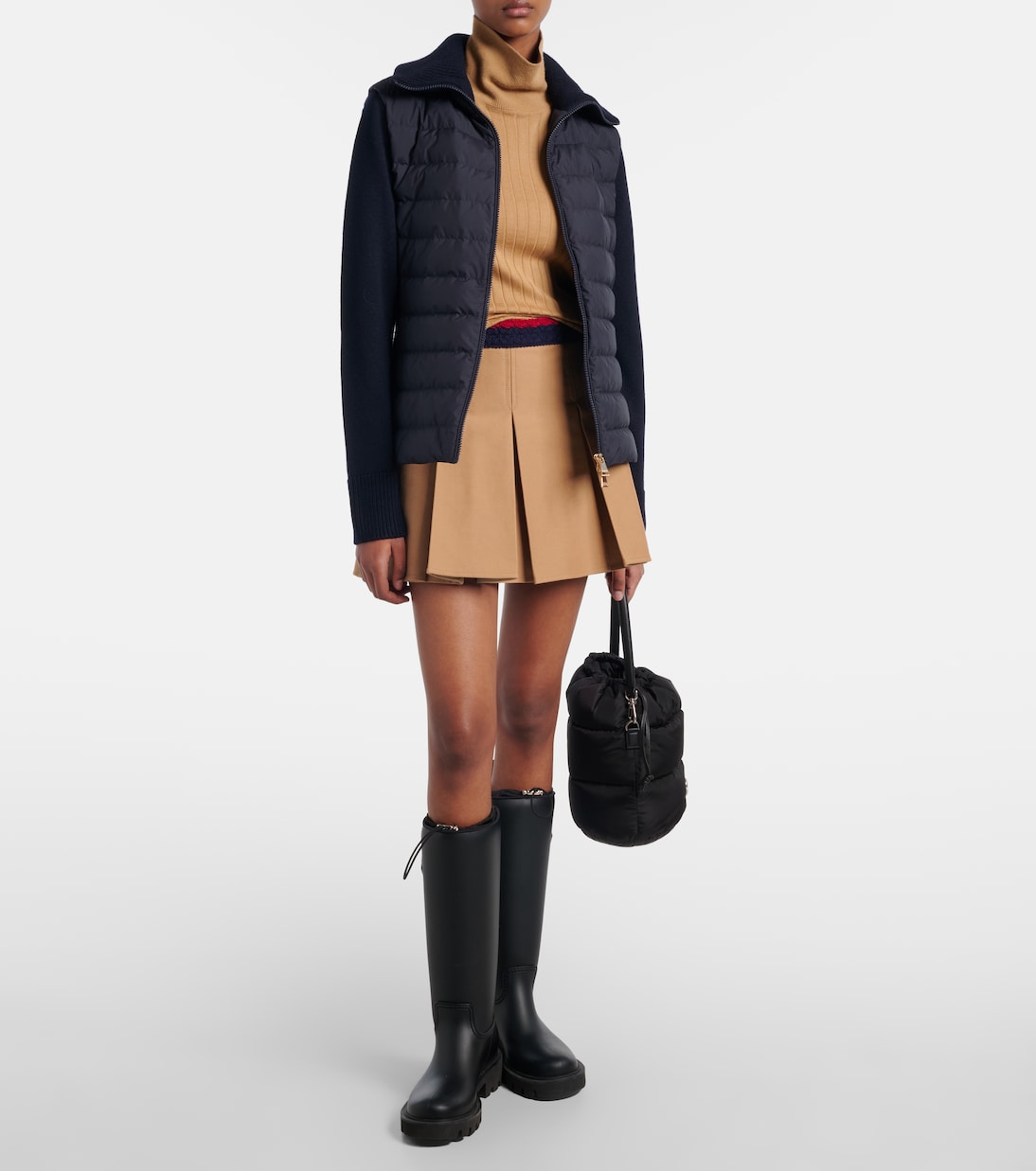 Paneled quilted down jacket | Moncler