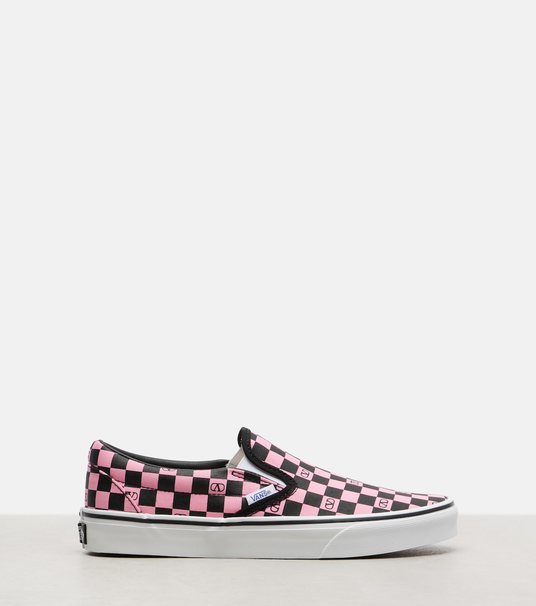 x Vans VLogo checked canvas slip-on sneakers | Valentino Garavani