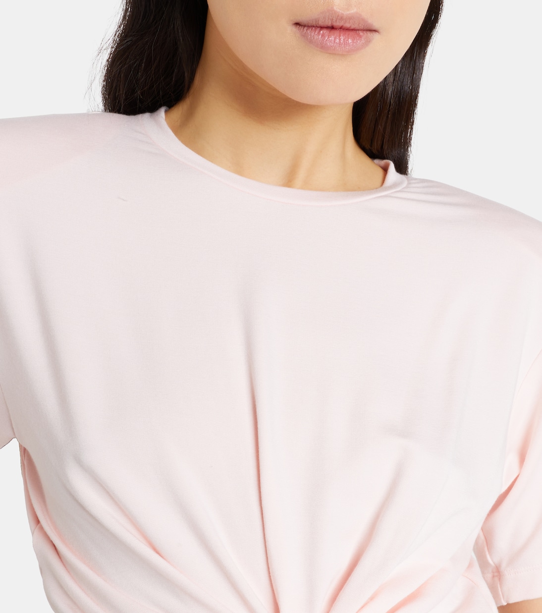 Cropped floral-appliqué T-shirt | Magda Butrym