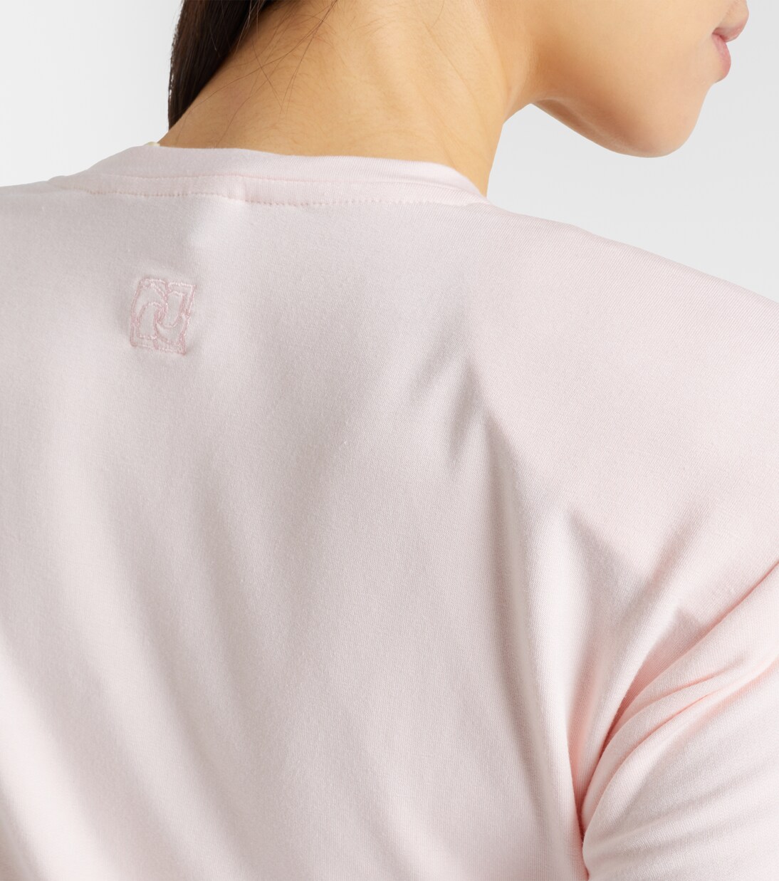 Cropped floral-appliqué T-shirt | Magda Butrym