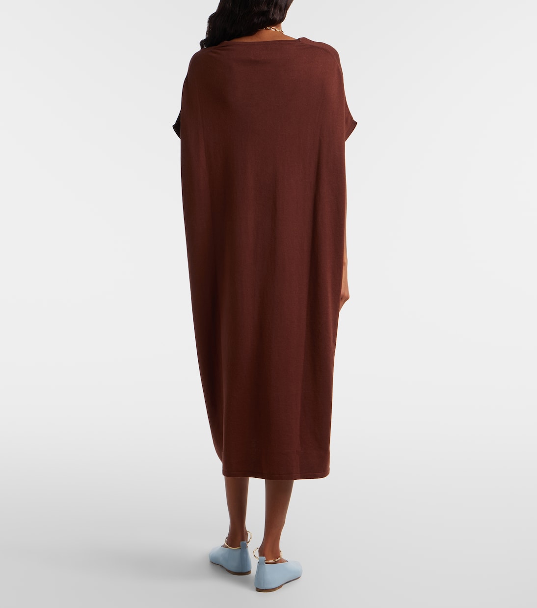 Midikleid aus Baumwolle, Seide und Kaschmir | Jardin des Orangers