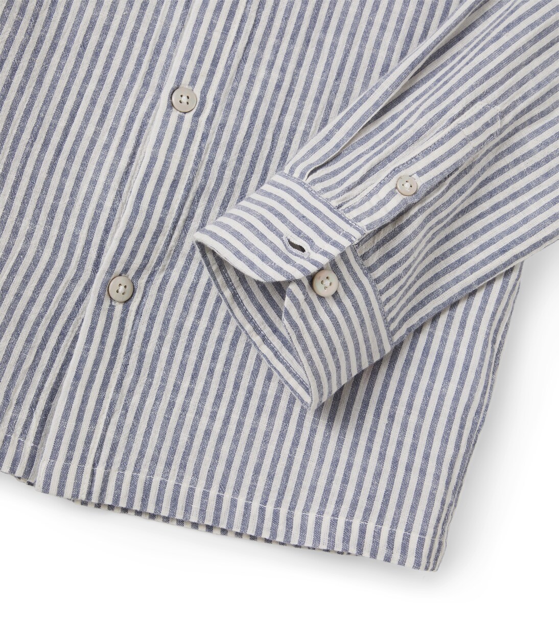 Nathan striped cotton and linen shirt | Bonton