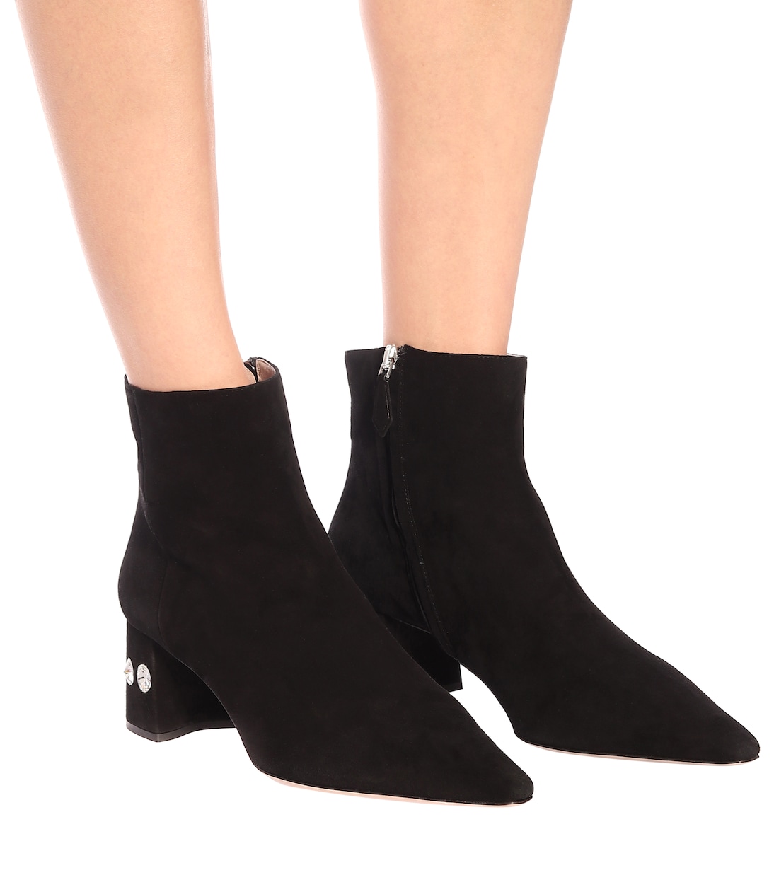 Ankle Boots aus Veloursleder | Miu Miu