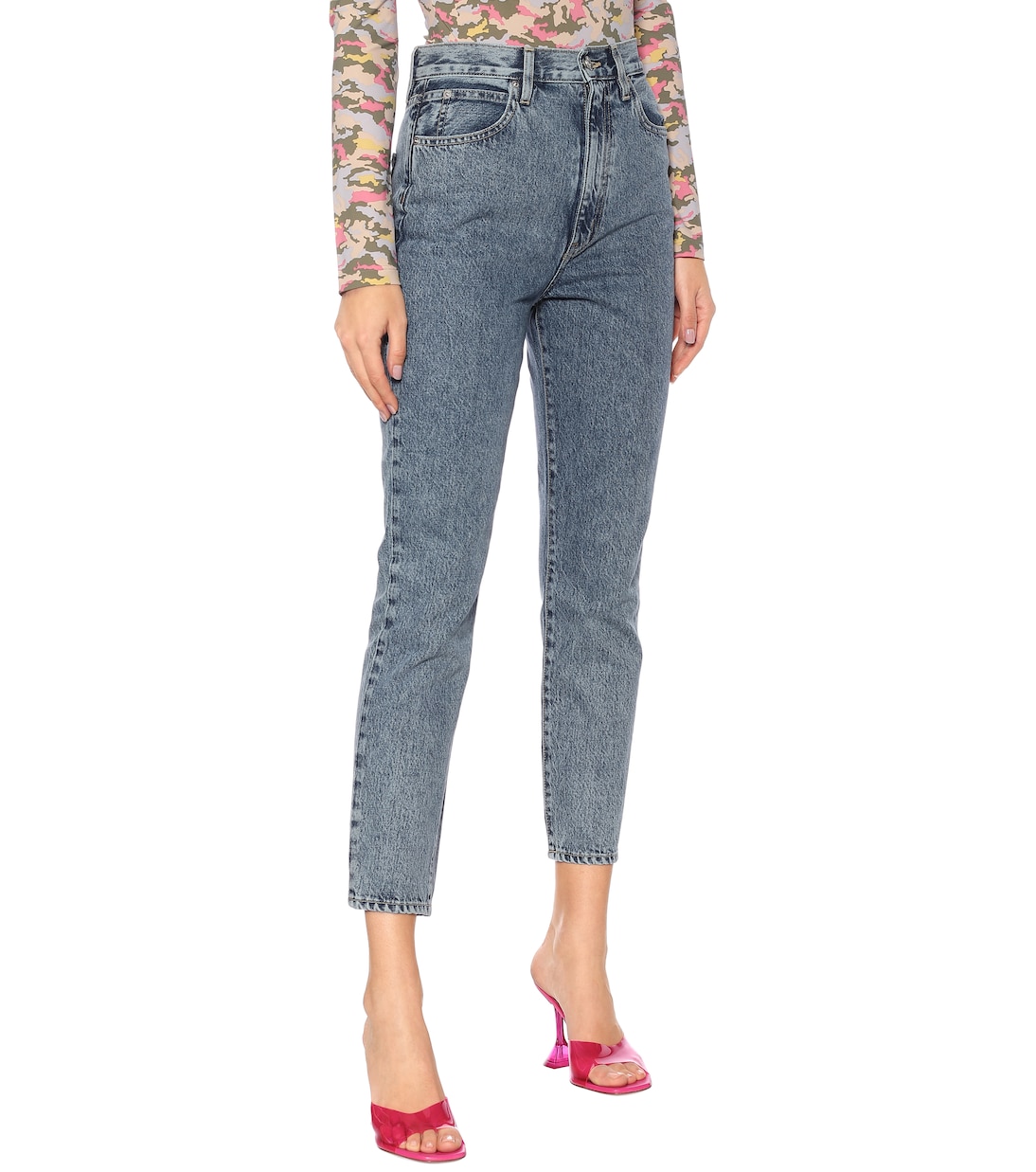Beatnik high-rise slim ankle jeans | SLVRLAKE