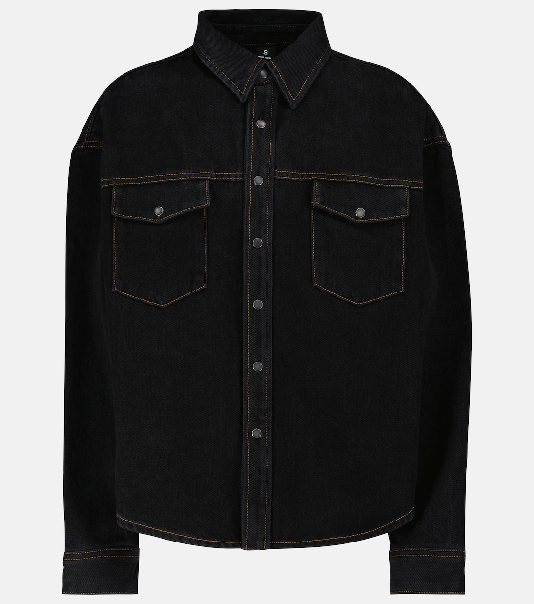 Denim overshirt | Wardrobe.NYC