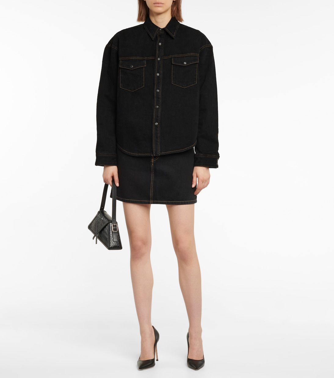 Denim overshirt | Wardrobe.NYC