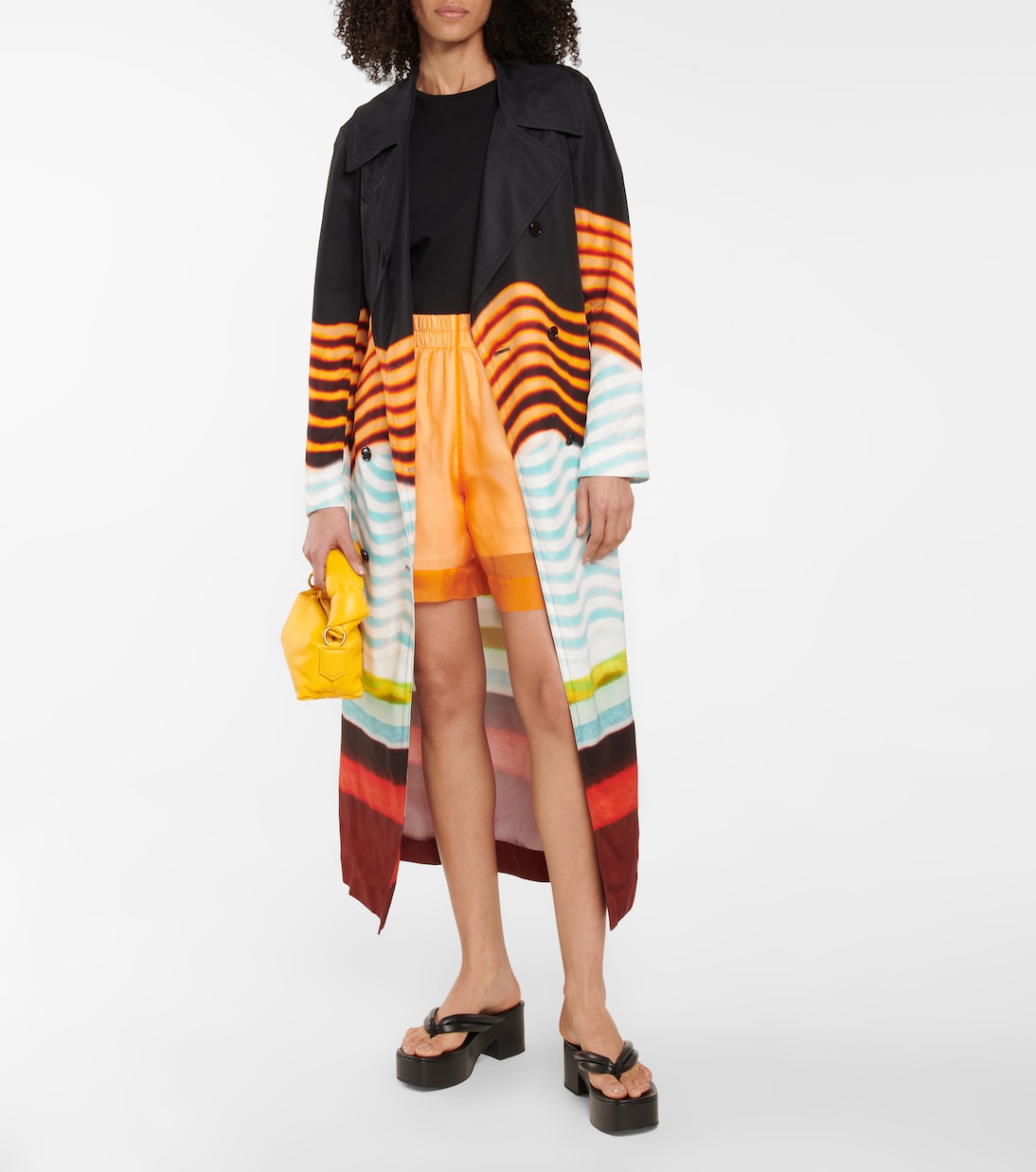 Shorts in organza di seta e cotone | Dries Van Noten