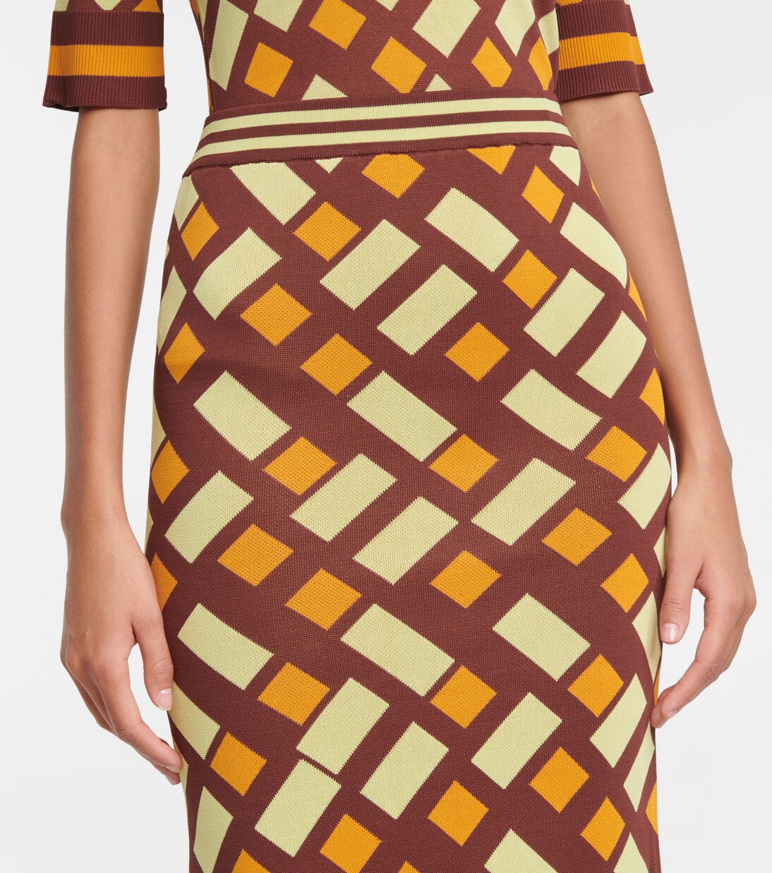 Jupe crayon en jacquard | Dodo Bar Or