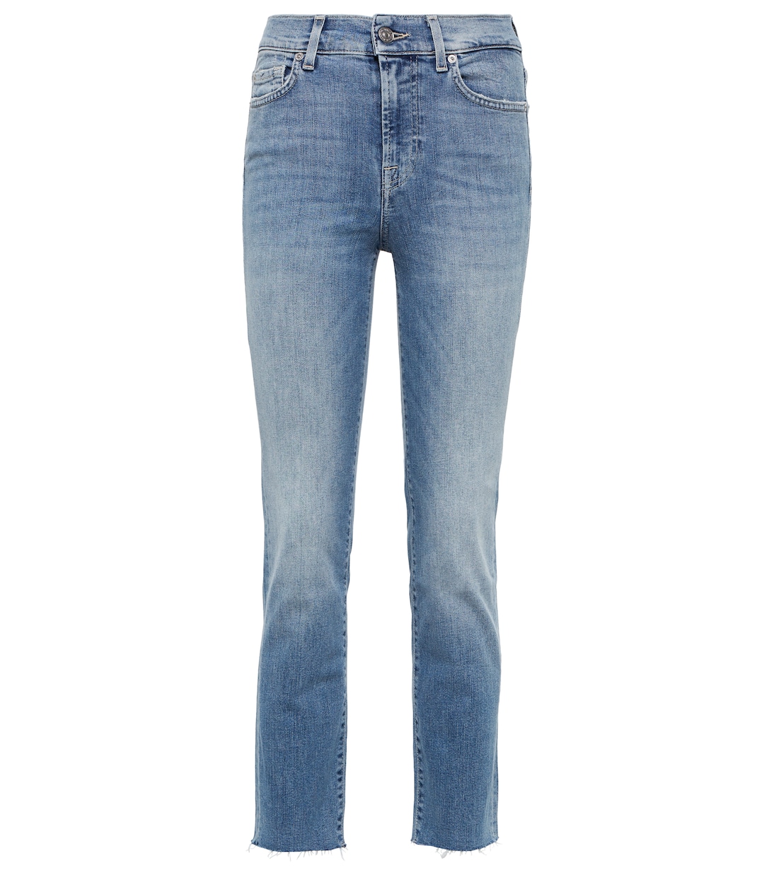 Mid-Rise Jeans The Straight Crop | 7 For All Mankind