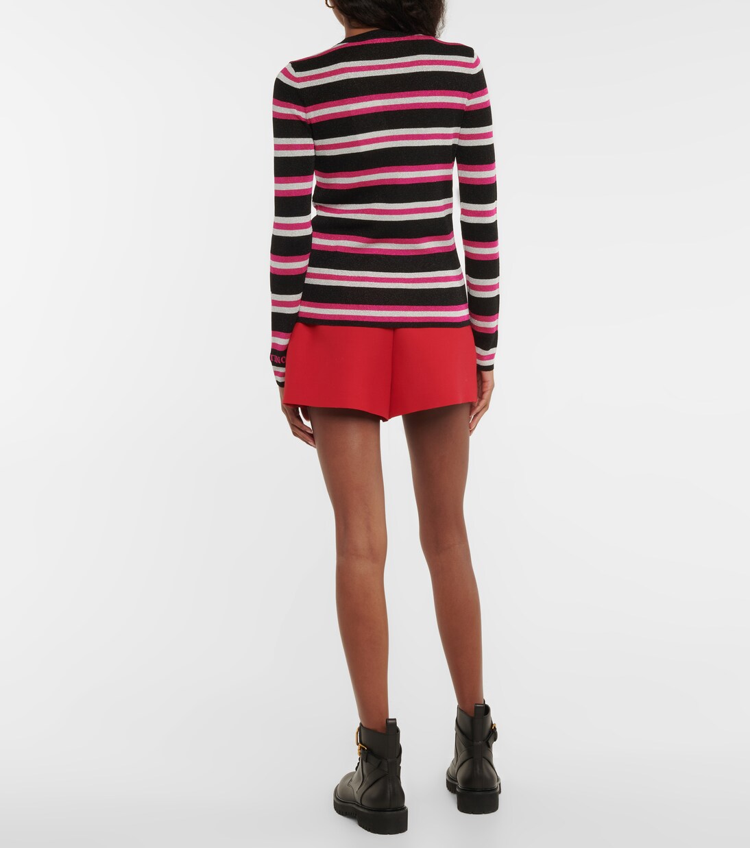 Lurex® striped jacquard sweater | Valentino