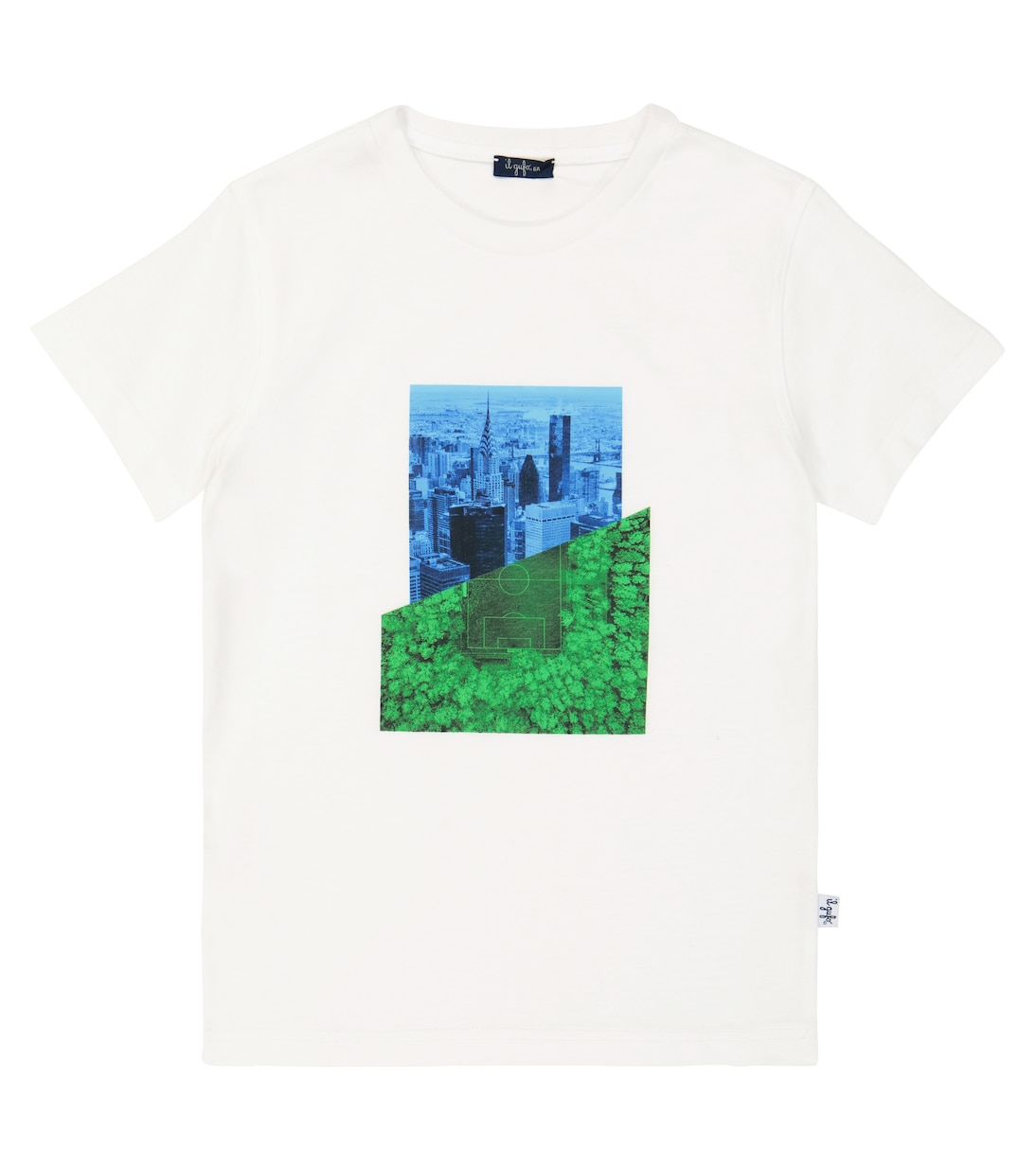 Camiseta de algodón estampada | Il Gufo