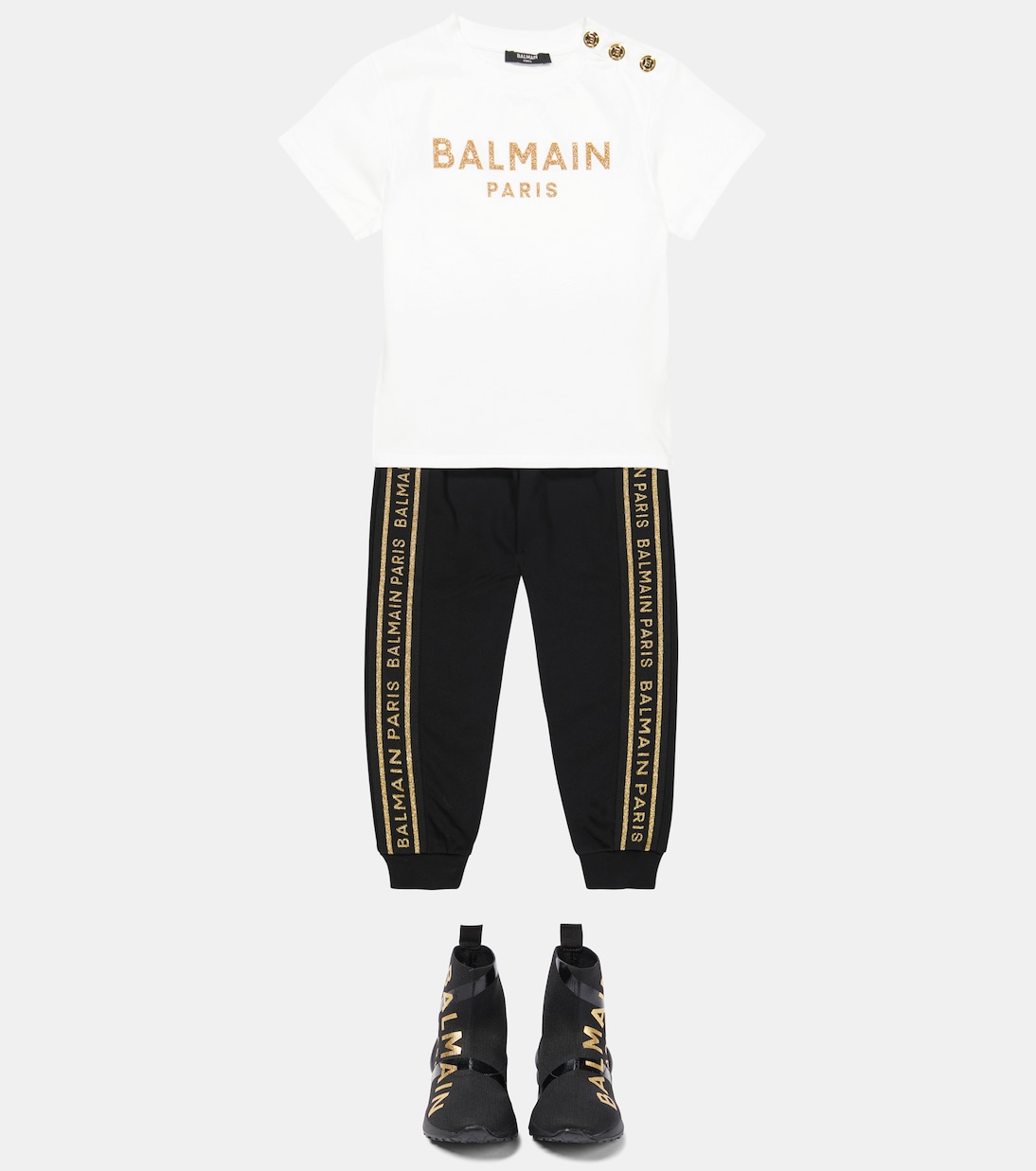 Stivali a calzino con logo | Balmain Kids