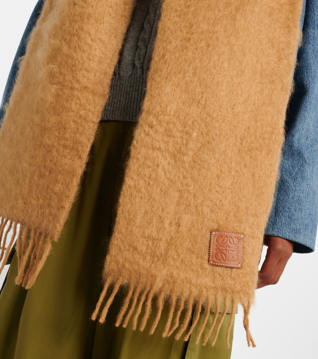 Sciarpa in misto mohair e lana | Loewe