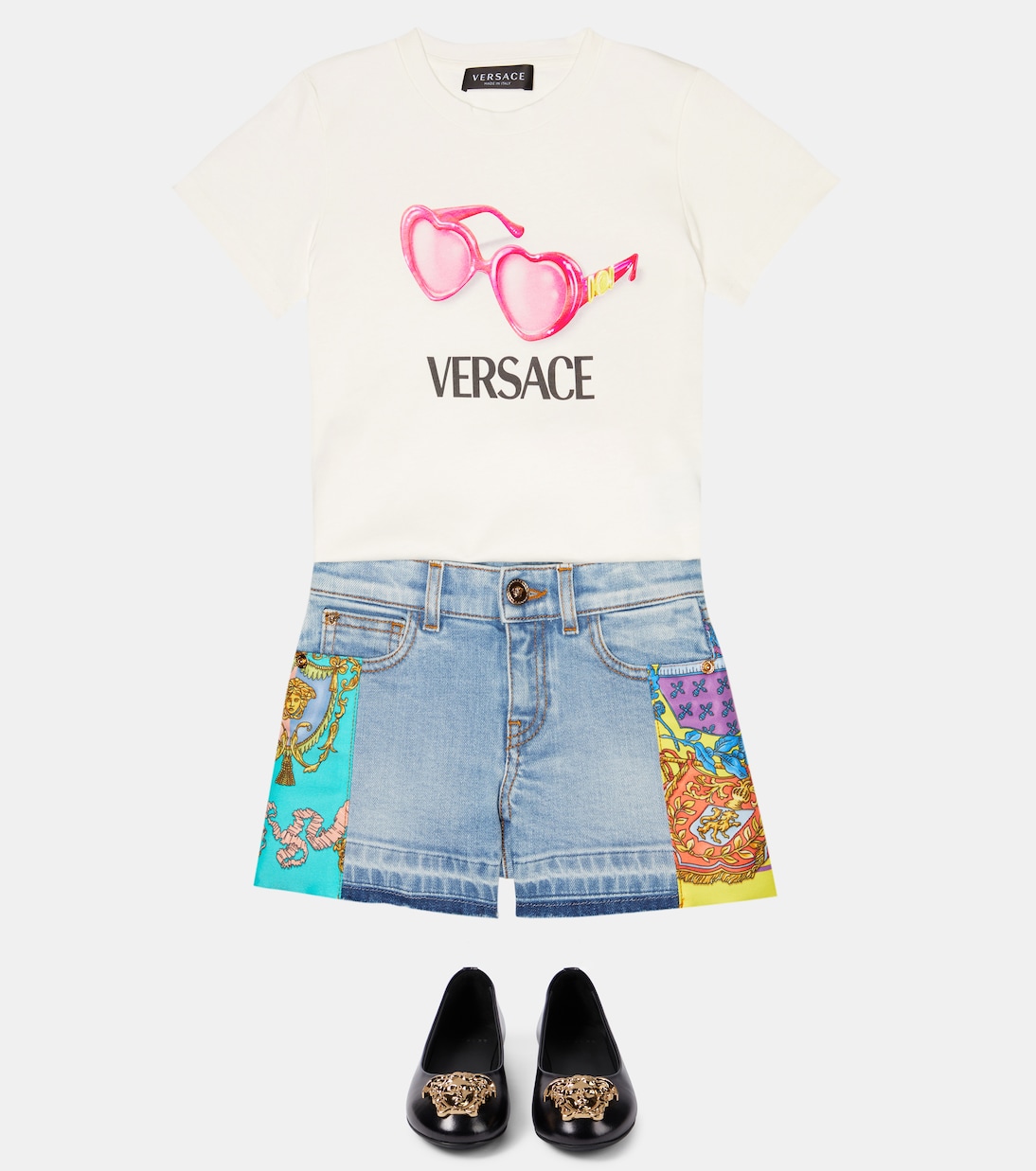 T-Shirt aus Baumwoll-Jersey | Versace Kids