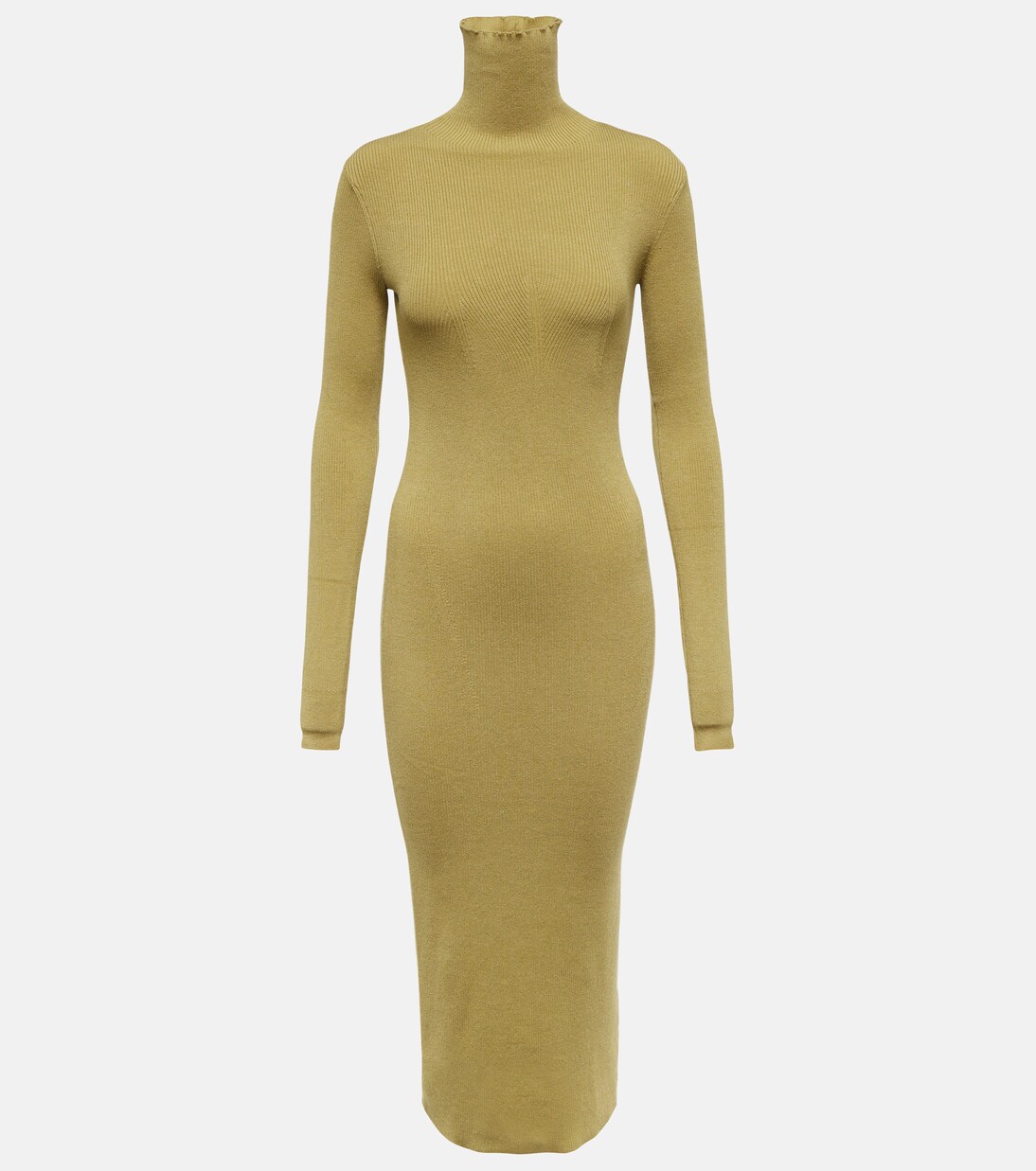 Rollkragenkleid aus Rippstrick Fortis | Live The Process