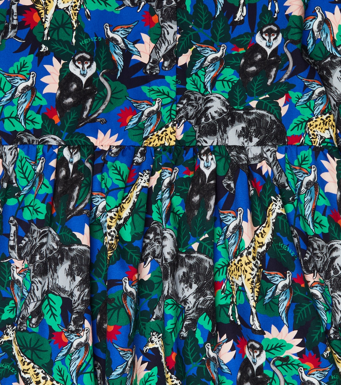 Robe chemise imprimée en coton | Kenzo Kids