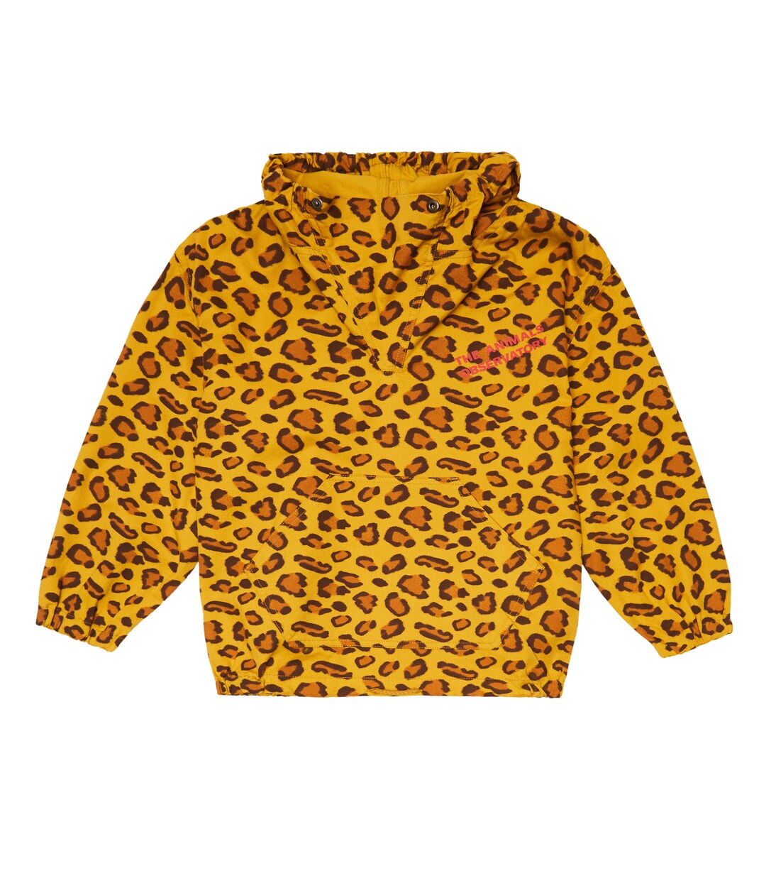 Leopard-print cotton hoodie | The Animals Observatory