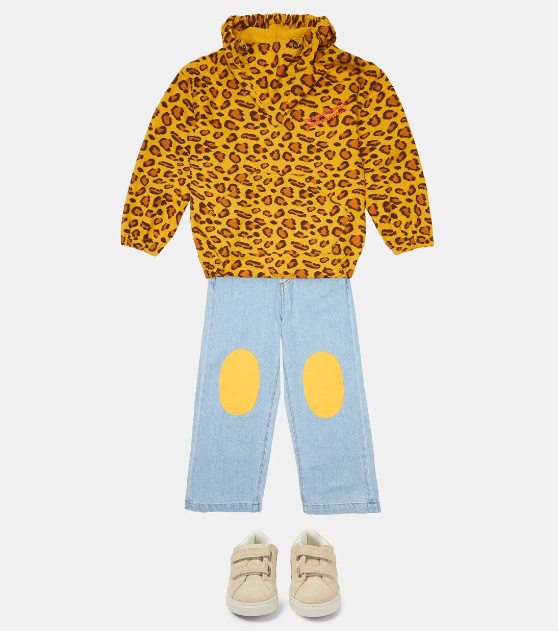 Leopard-print cotton hoodie | The Animals Observatory