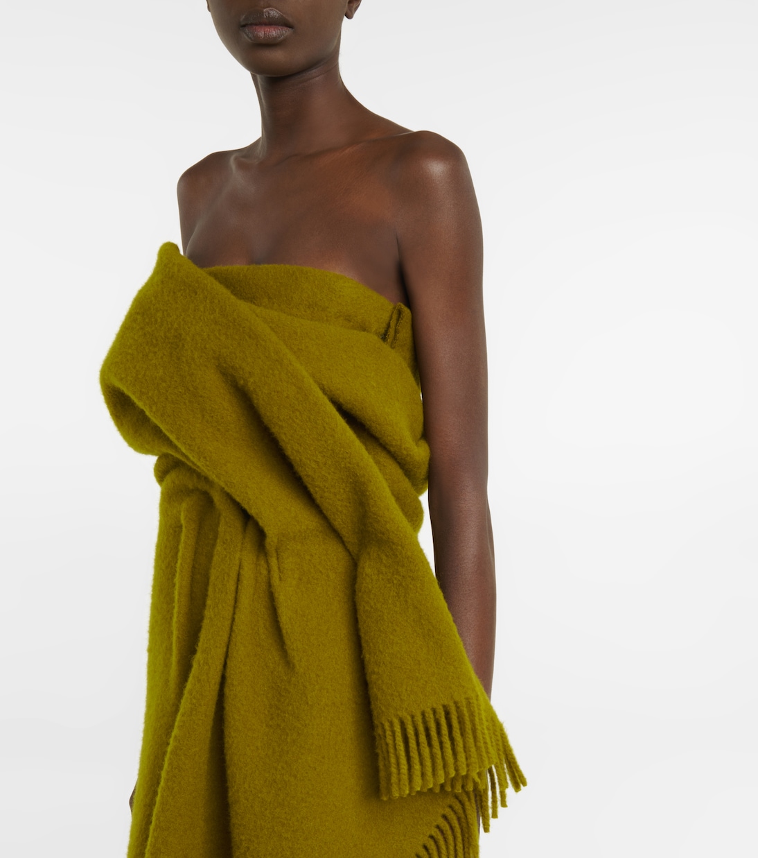 Nimah wool and mohair maxi dress | The Row