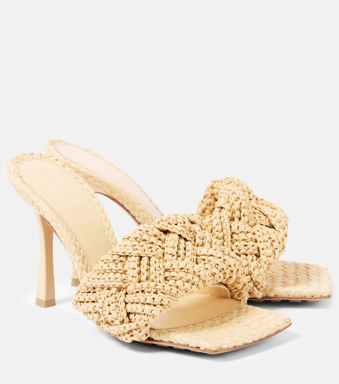 Padded raffia mules | Bottega Veneta