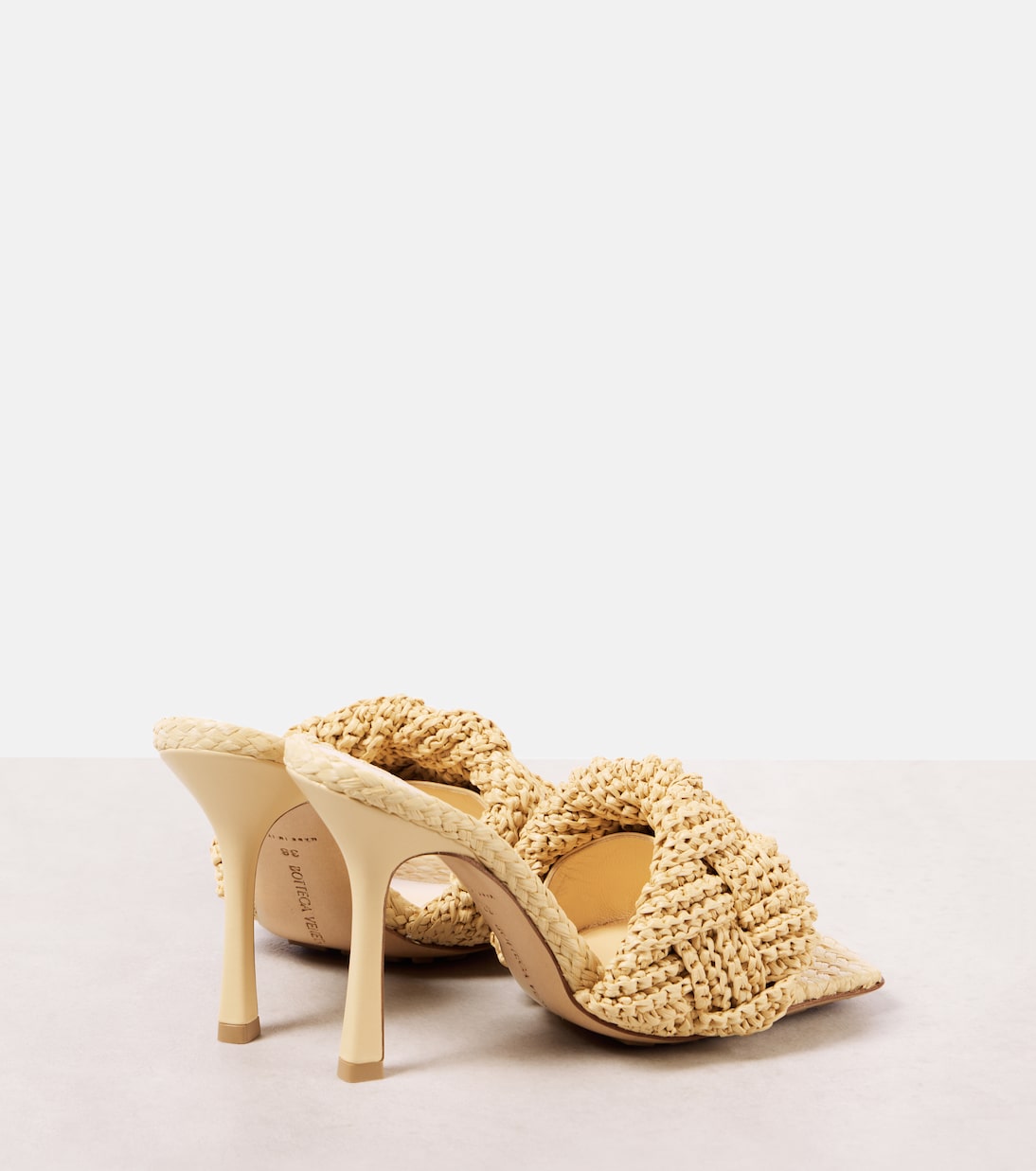 Padded raffia mules | Bottega Veneta