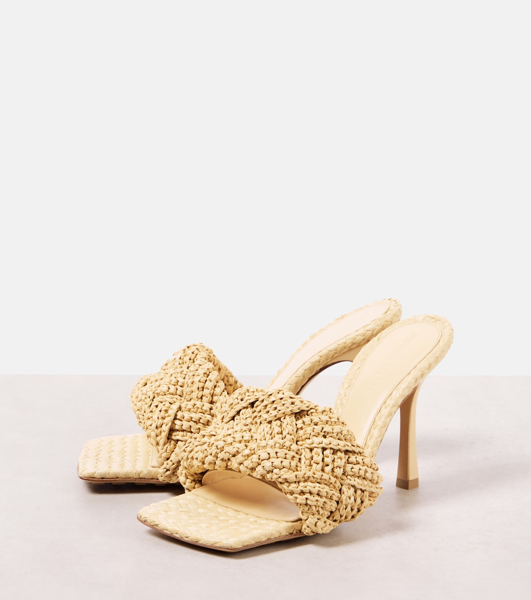 Padded raffia mules | Bottega Veneta