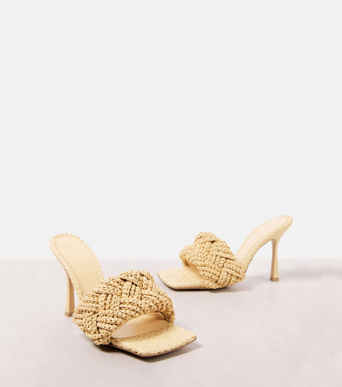 Padded raffia mules | Bottega Veneta