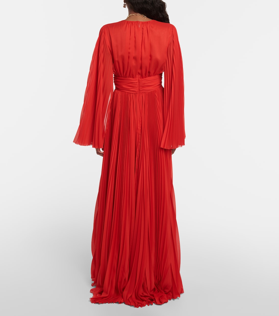 Abito lungo a pieghe | Dolce&Gabbana