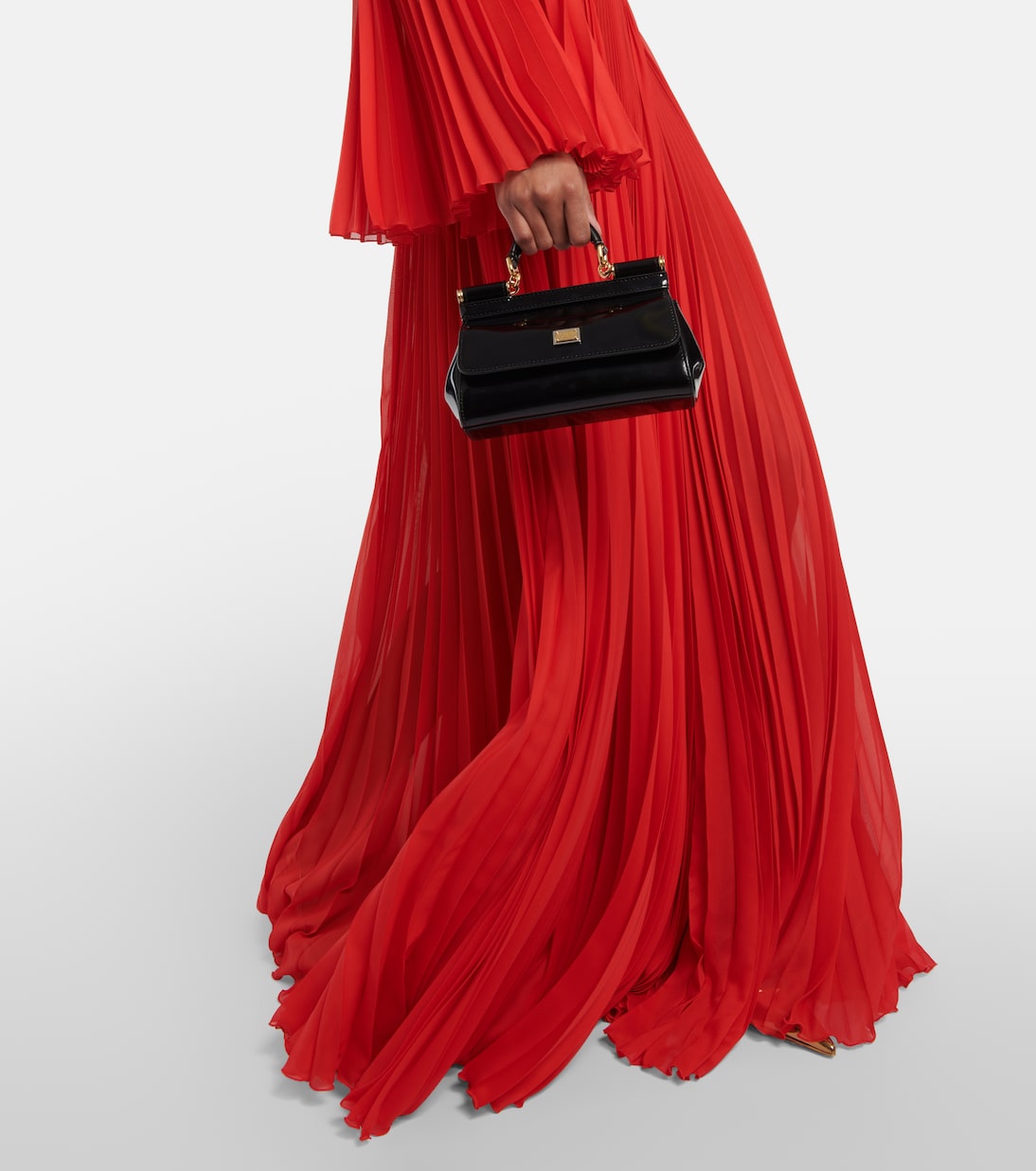 Abito lungo a pieghe | Dolce&Gabbana