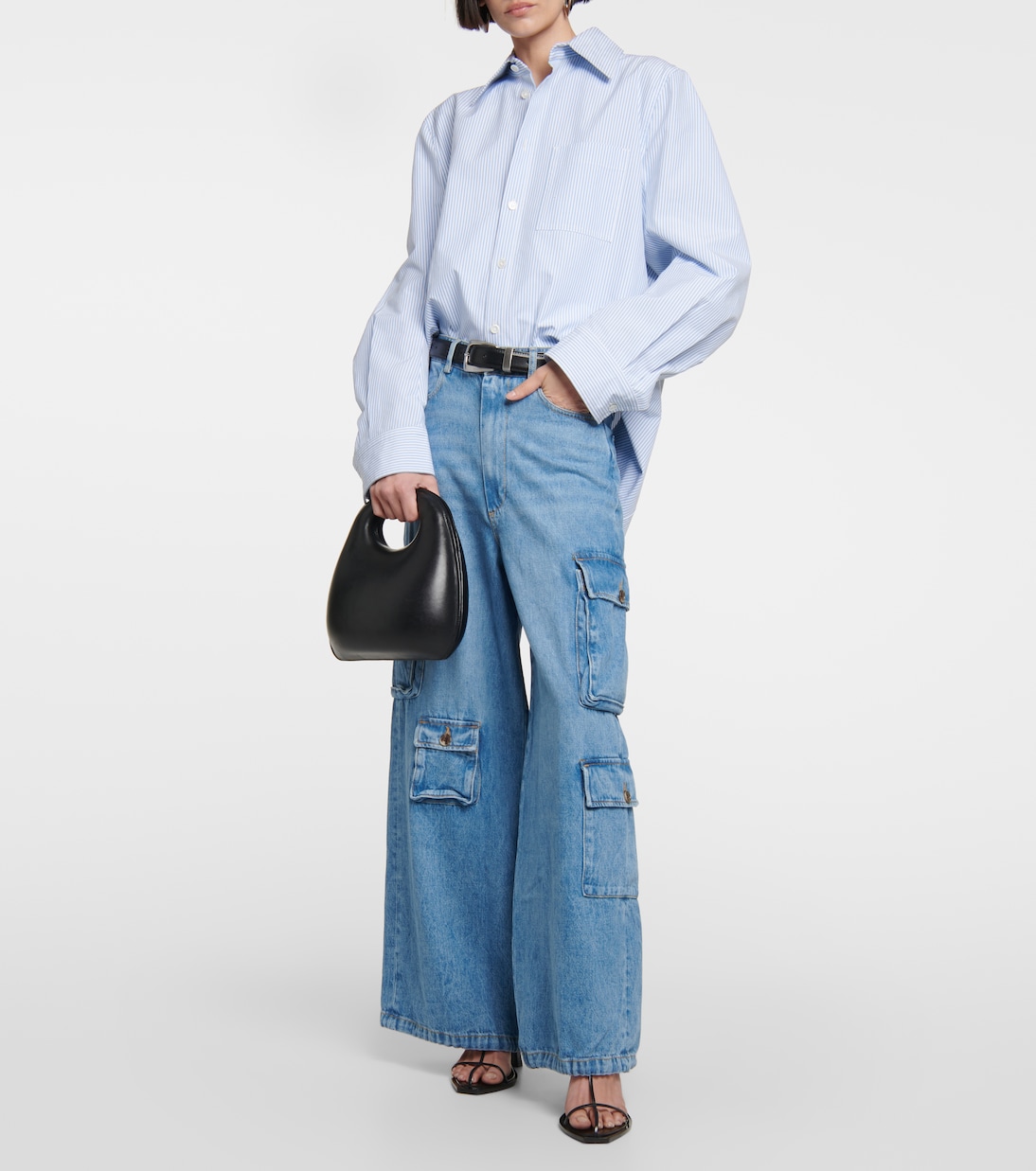 Pantaloni cargo Hailey di jeans | The Frankie Shop