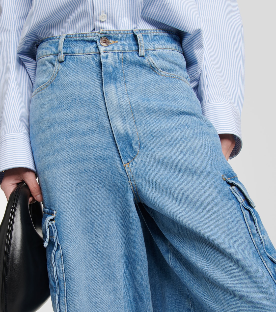Pantaloni cargo Hailey di jeans | The Frankie Shop