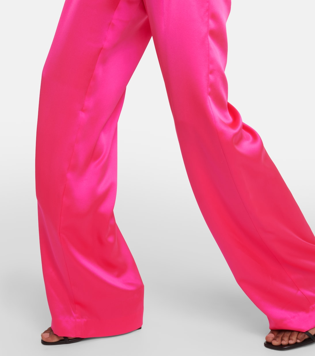 Pantalon ample à taille haute en soie | The Sei