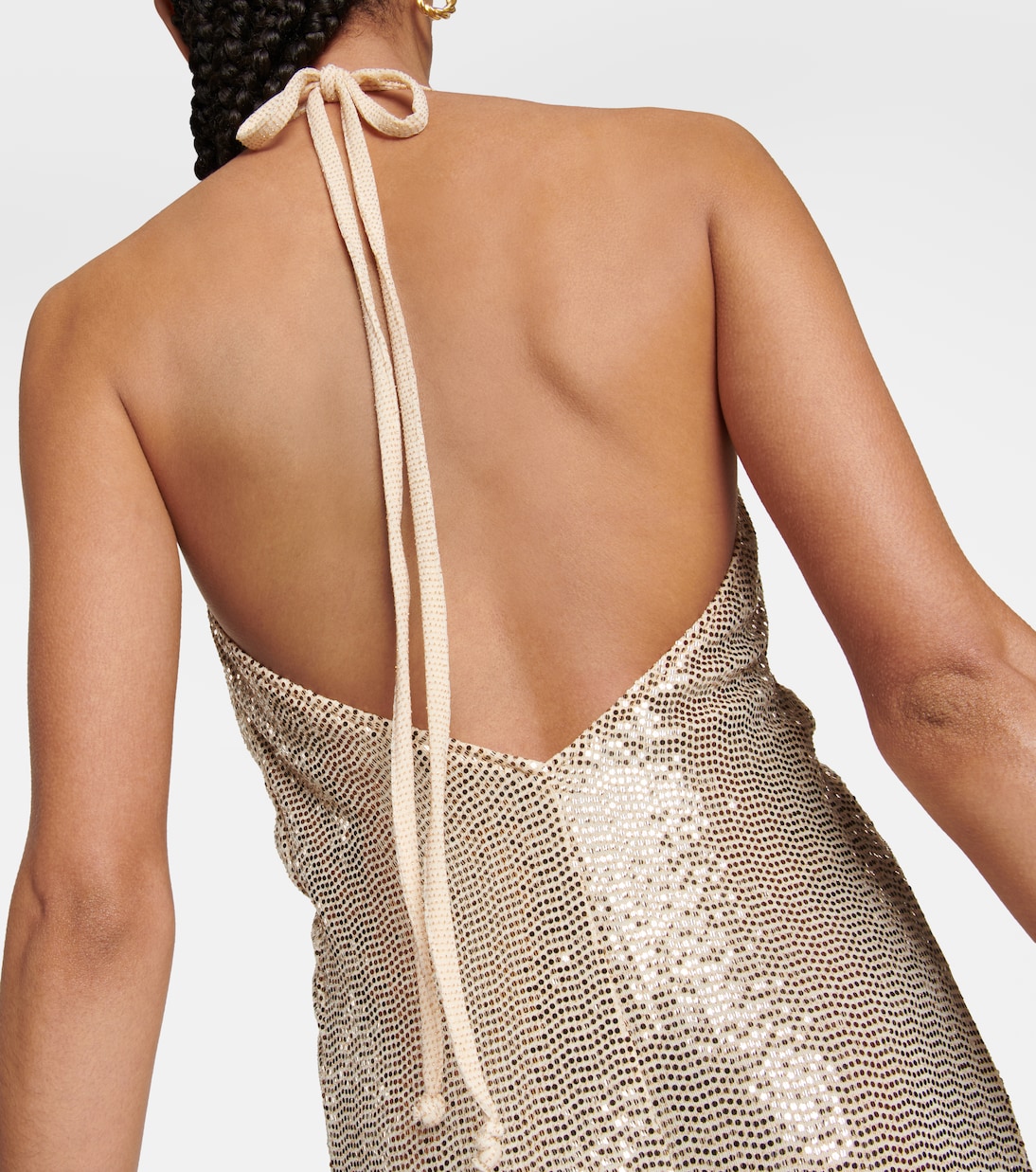 Sequined gathered midi dress | Dodo Bar Or