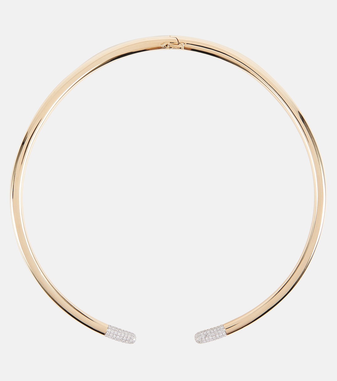Collier Tube en or 14 ct et diamants | Rainbow K