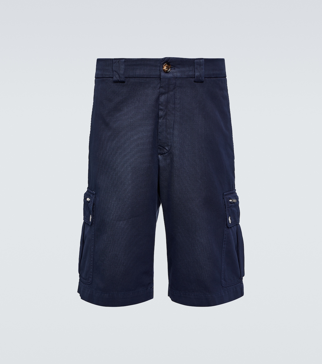Shorts cargo en gabardina de algodón | Brunello Cucinelli